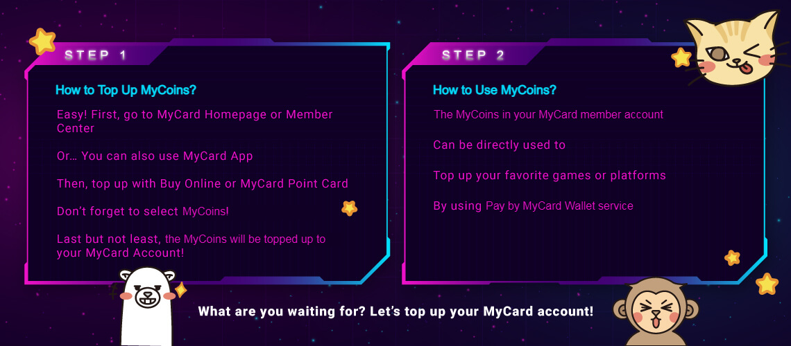 MyCard娛樂中心 » How to MyCoins MyCard Account