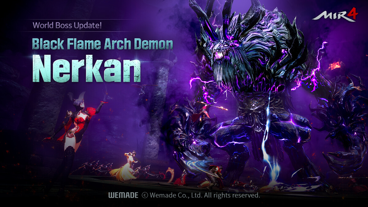 跨平台遊戲《傳奇4》超世界首領「黑焰天魔：奈洛坎」登場